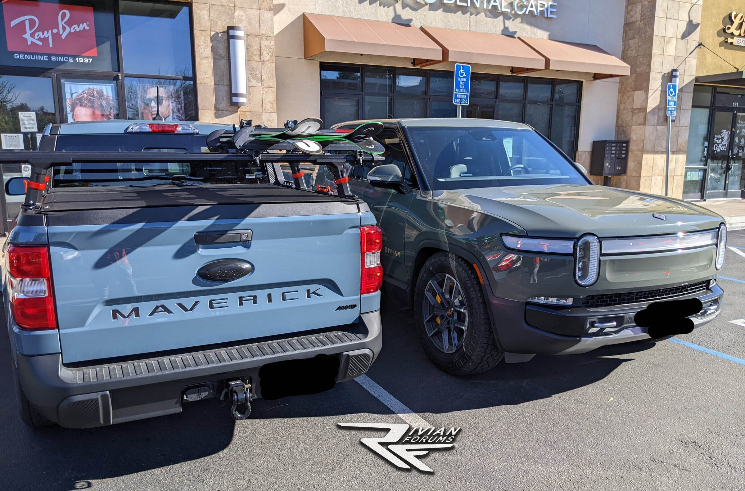 Na Truck Of The Year Finalists Rivian R T Vs Ford Maverick Side By