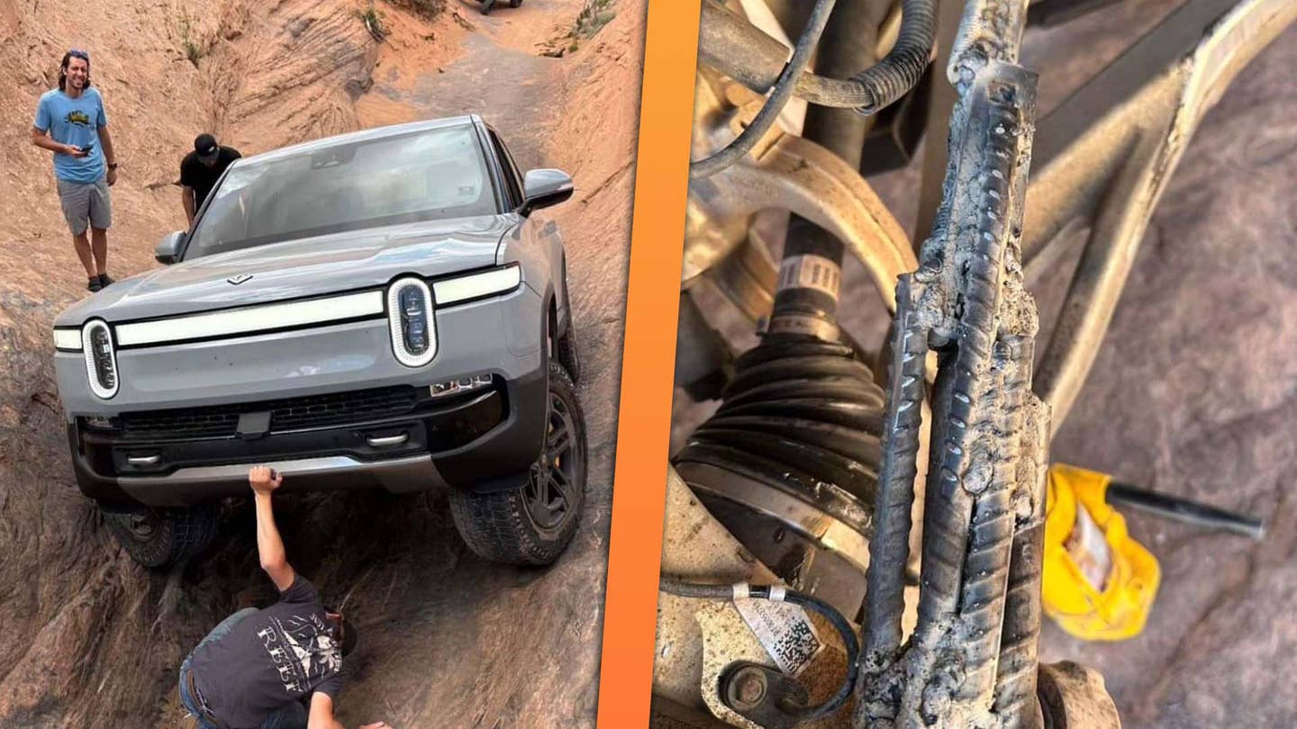 Sketchy On Trail Rivian Tie Rod Fix Proves Even An EV Can Be Rescued