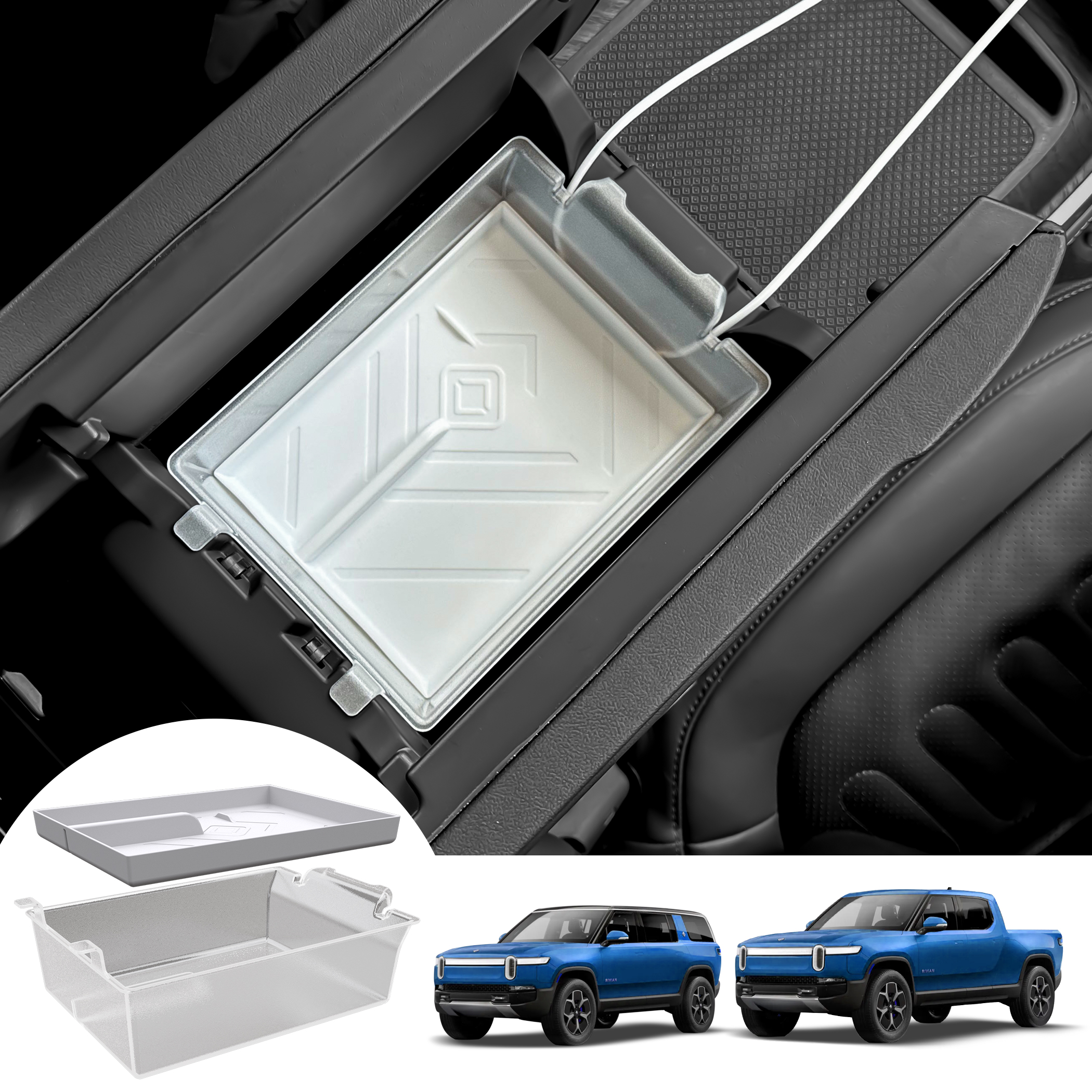 Rivian R1T R1S Seeking 5 Volunteers for Rivian R1S/R1T Center Console Organizer Video Test – Free Product + Extra Reward! 1
