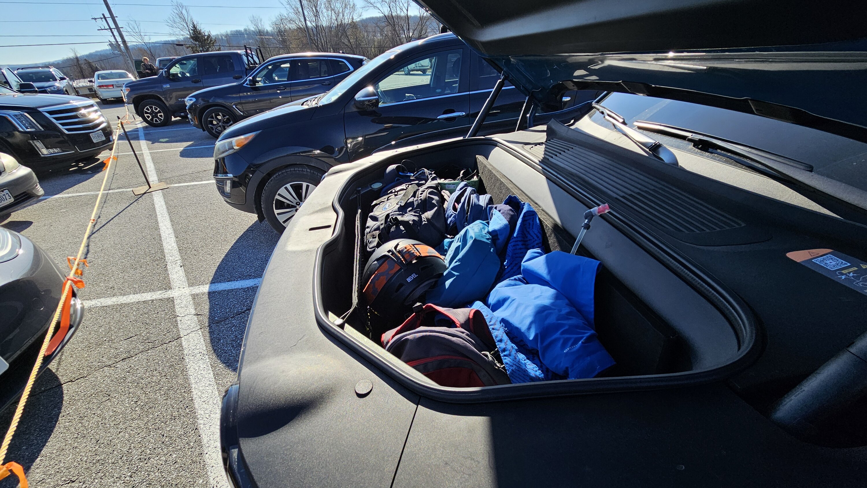 Rivian R1T R1S Hauling All the ski gear in our R1S 1000012955