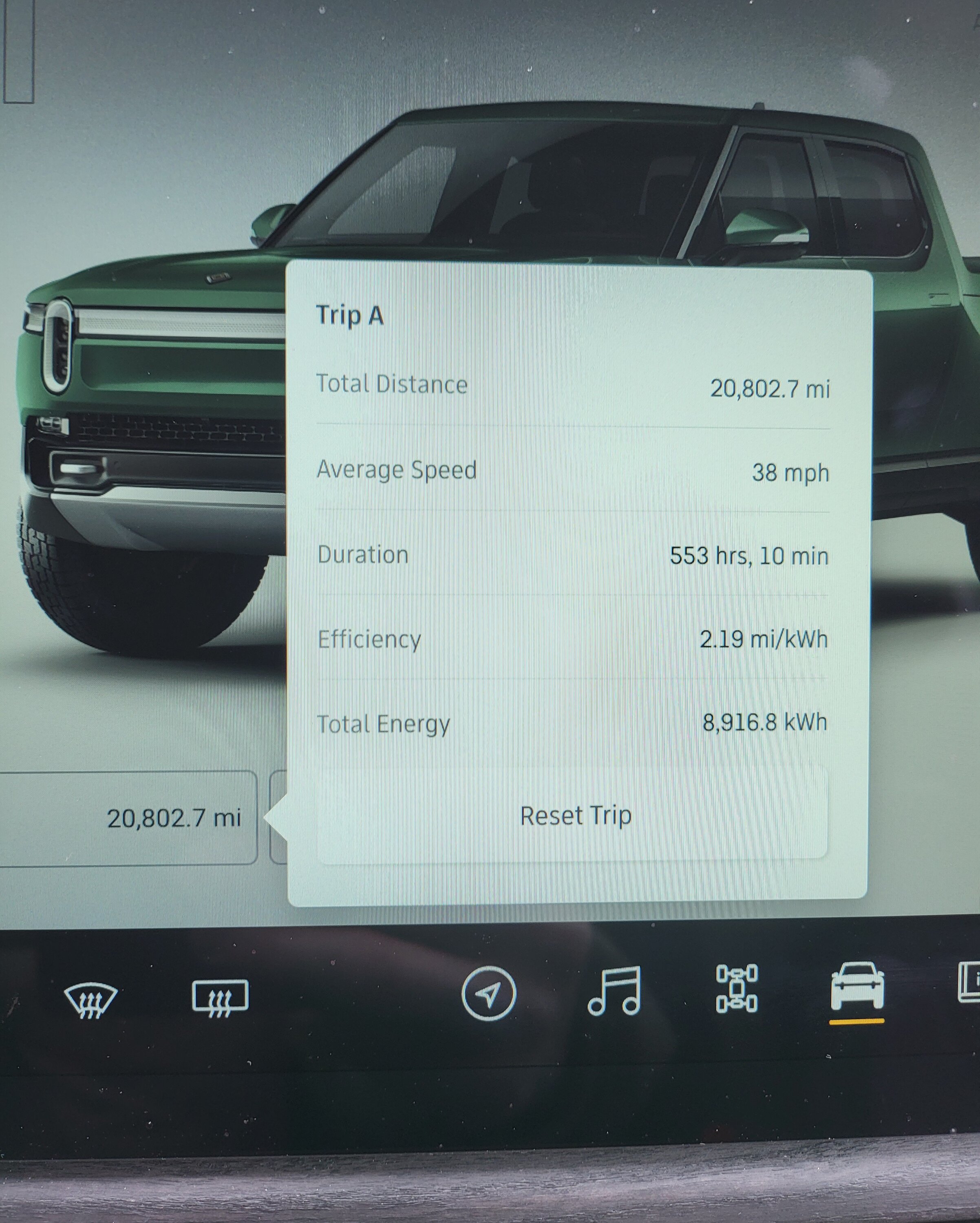 Rivian R1T R1S Just passed 10k miles. 2.44m/KWh consumption so far (on 21" wheels) 16748445902482043029620283252027
