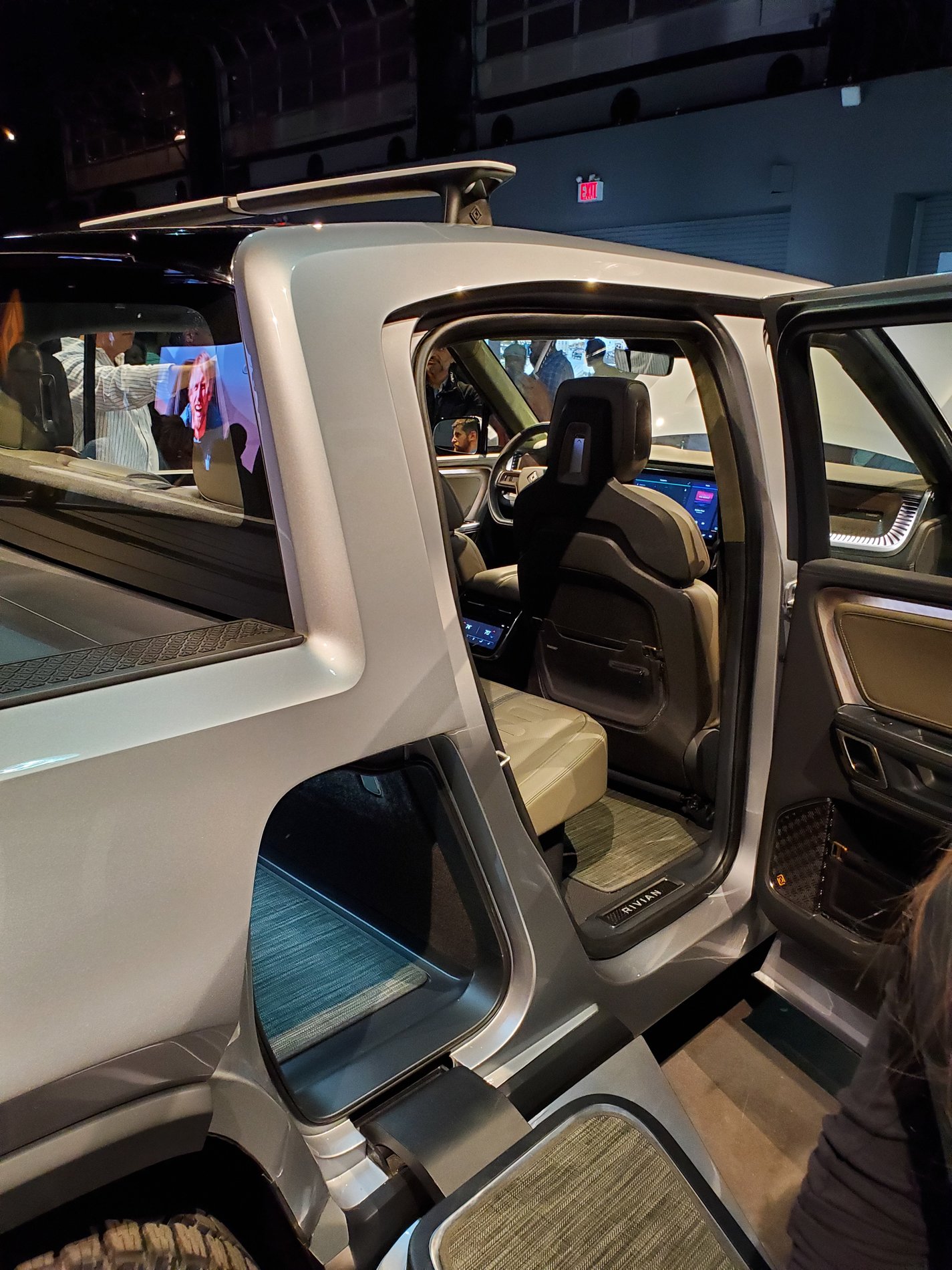 Rivian R1T R1S LIVE from Rivian's NY Auto Show Preview Event! (Q&A and R1T / R1S Hands-On) 20190412_200439