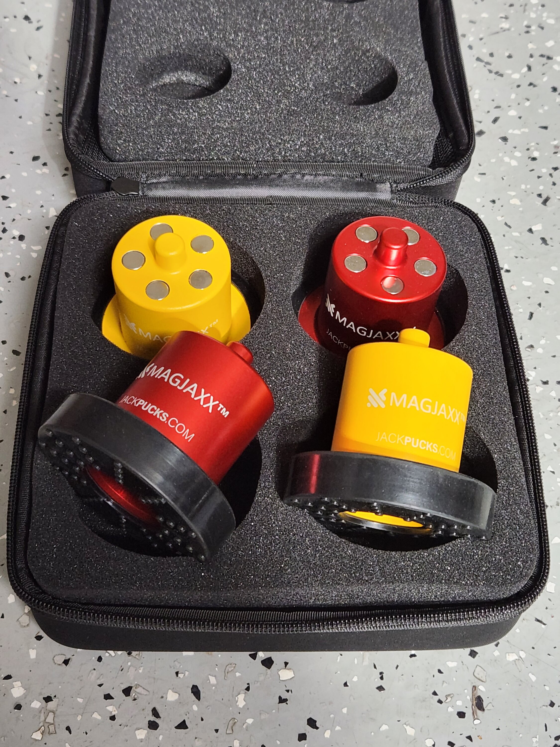 Rivian R1T R1S Yellow & Red GEN2 JACK PUCKS! Thousands Ready to Ship! 20230422_082012