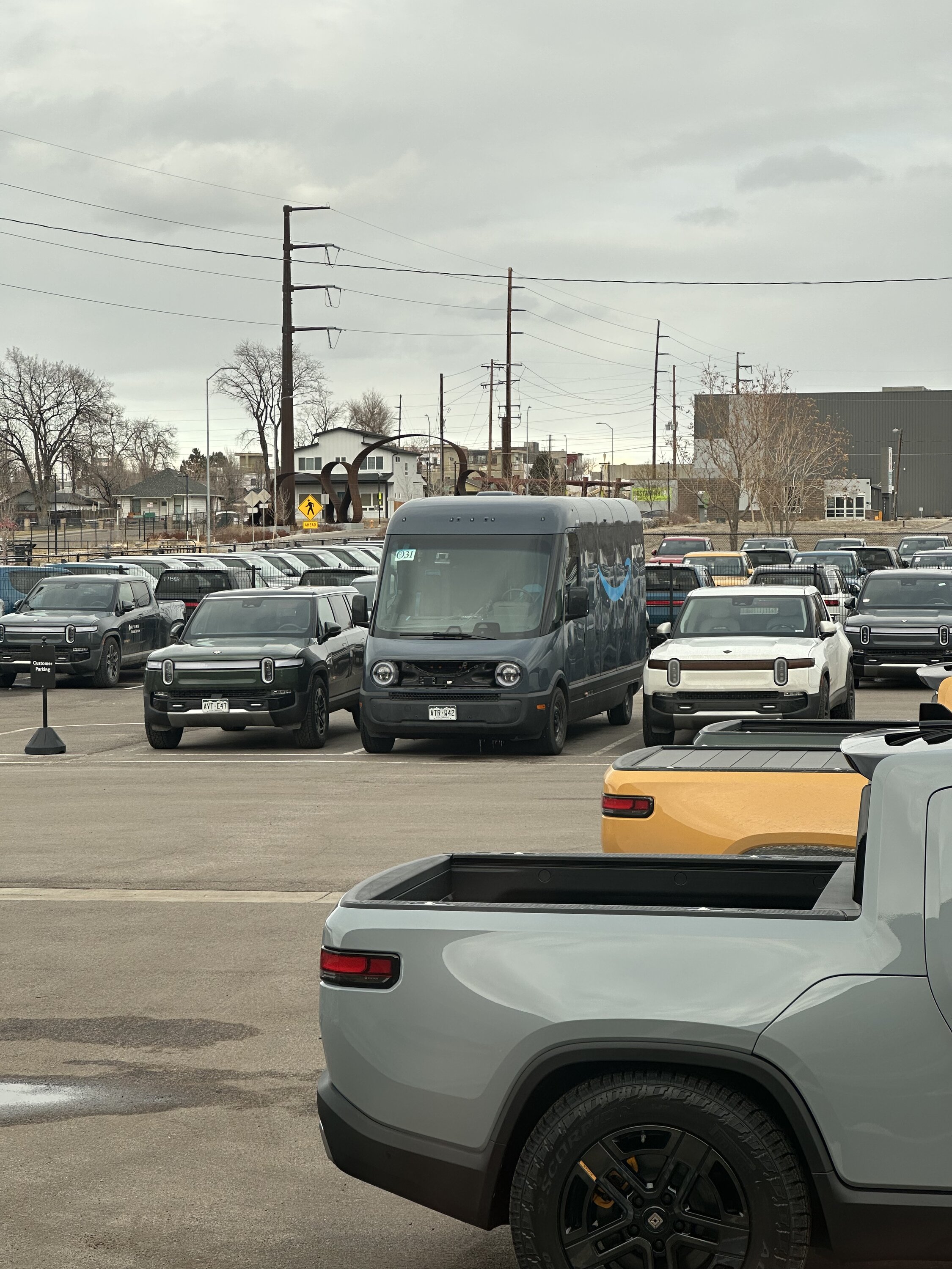 Rivian R1T R1S Rivian Dad Episode: Recall #2 | Amazon Van | Compass Yellow R1S | White/White R1S | 120+ Rivians in the Denver Lot 9C416039-EB60-4D6A-A450-D2B1B80F8DED