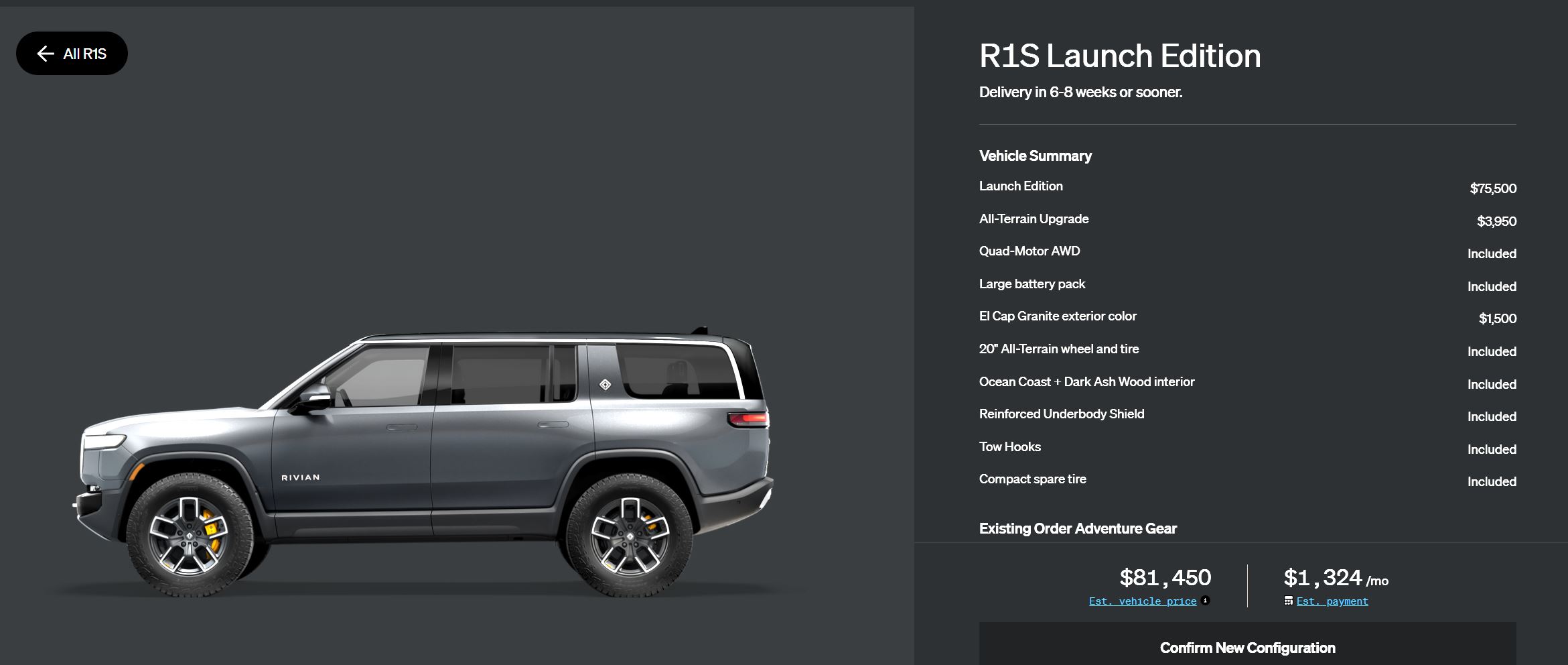 Rivian R1T R1S R1S Shop access live with lots of inventory! All Terrain (1).JPG