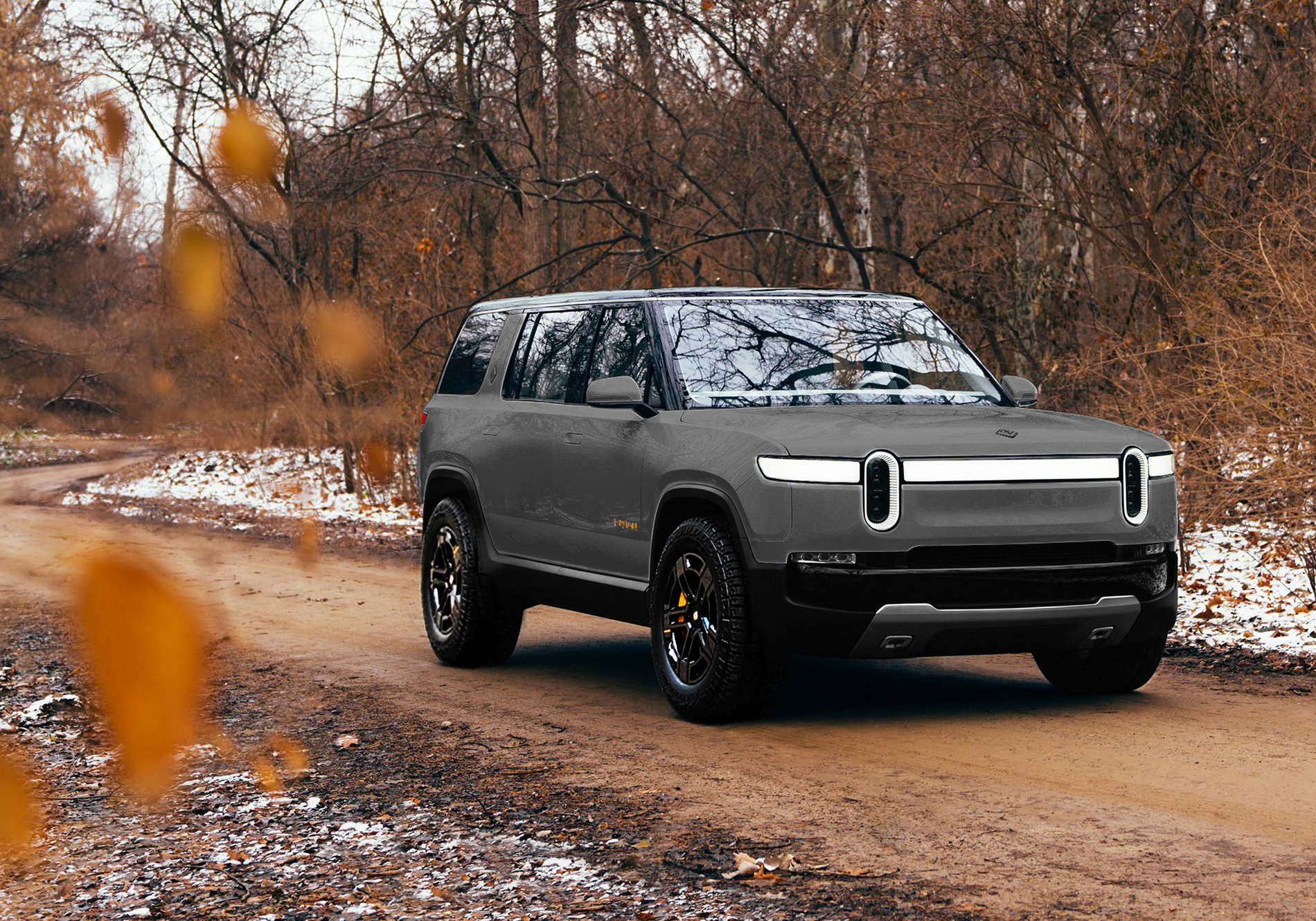 Rivian R1T R1S Unofficial color thread for R1S (with renderings) gray-Rivian-R1S-SUV