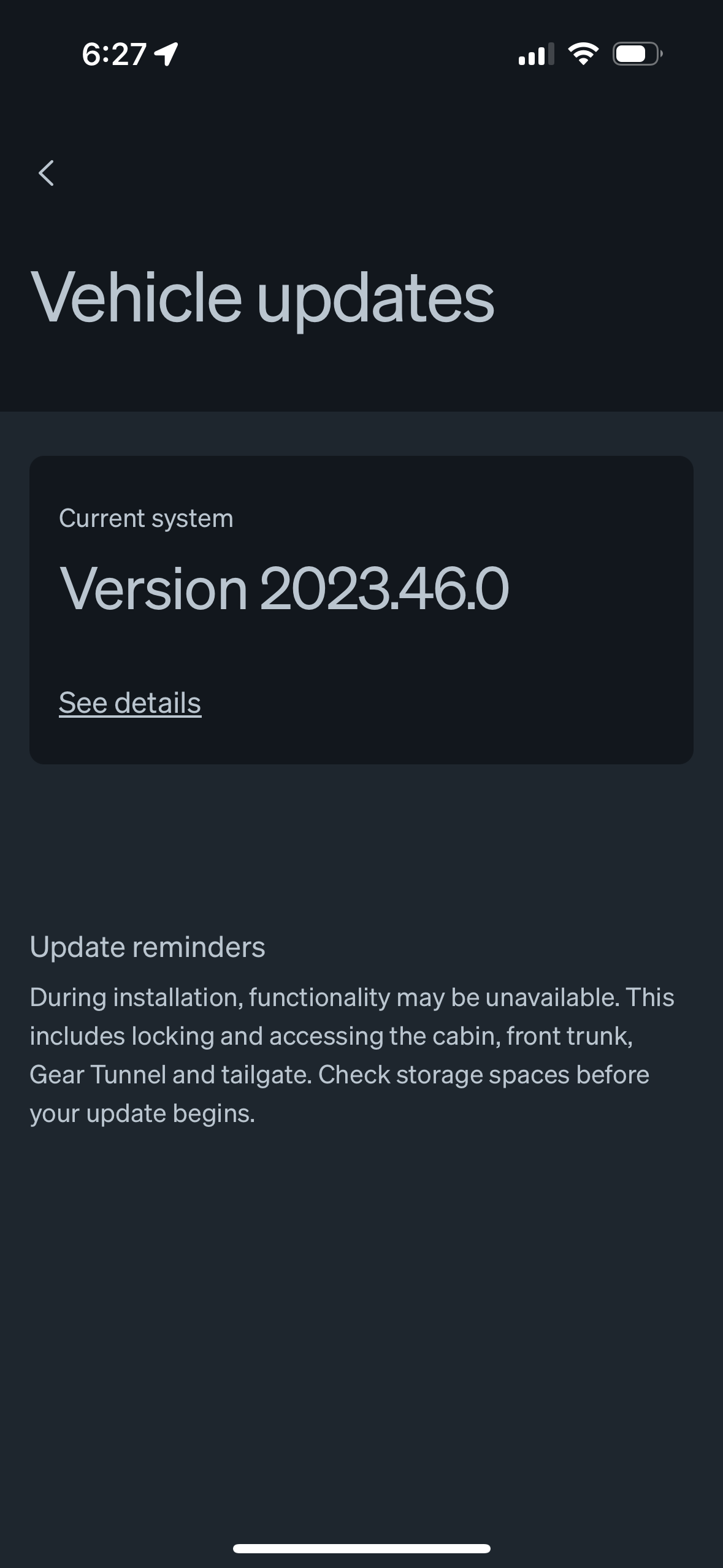 Rivian R1T R1S Software Update 2023.46.0 is rolling out IMG_0015