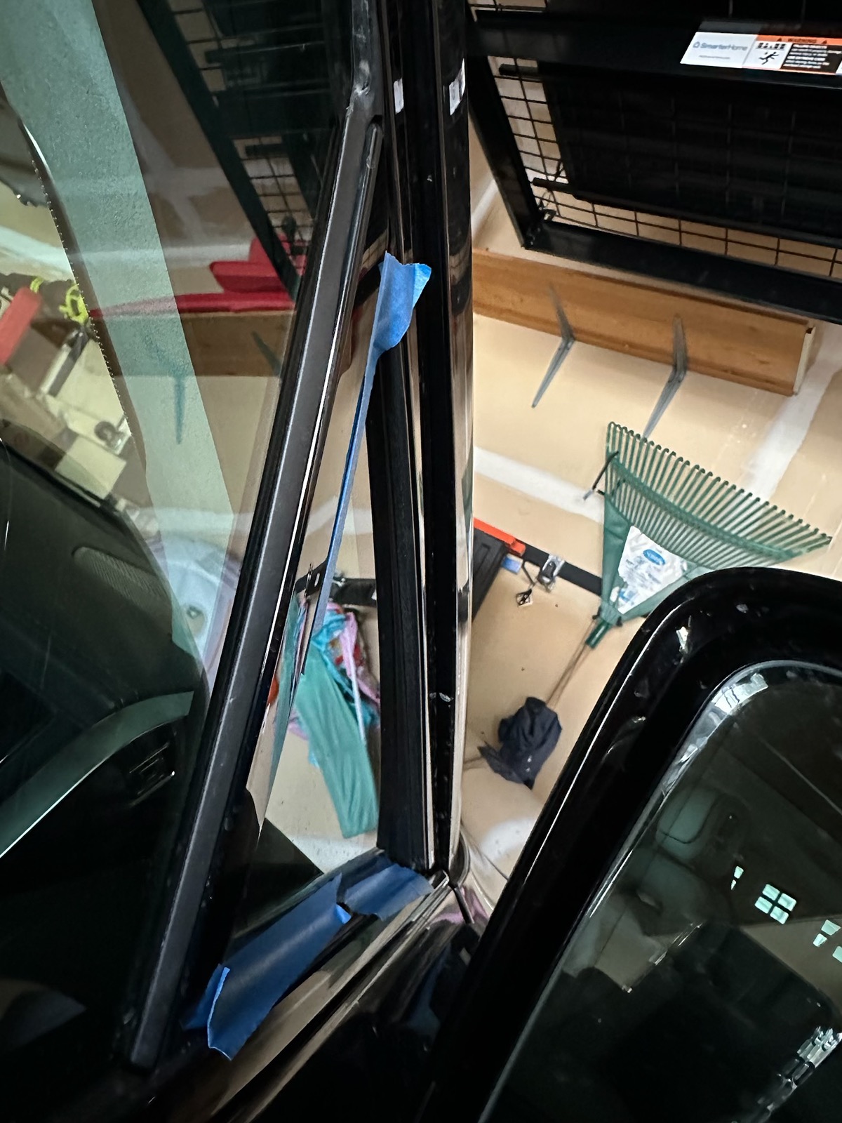 Rivian R1T R1S Resolved (my) excessive wind noise 2023 R1T (cause: corner window plastic trim) IMG_3297