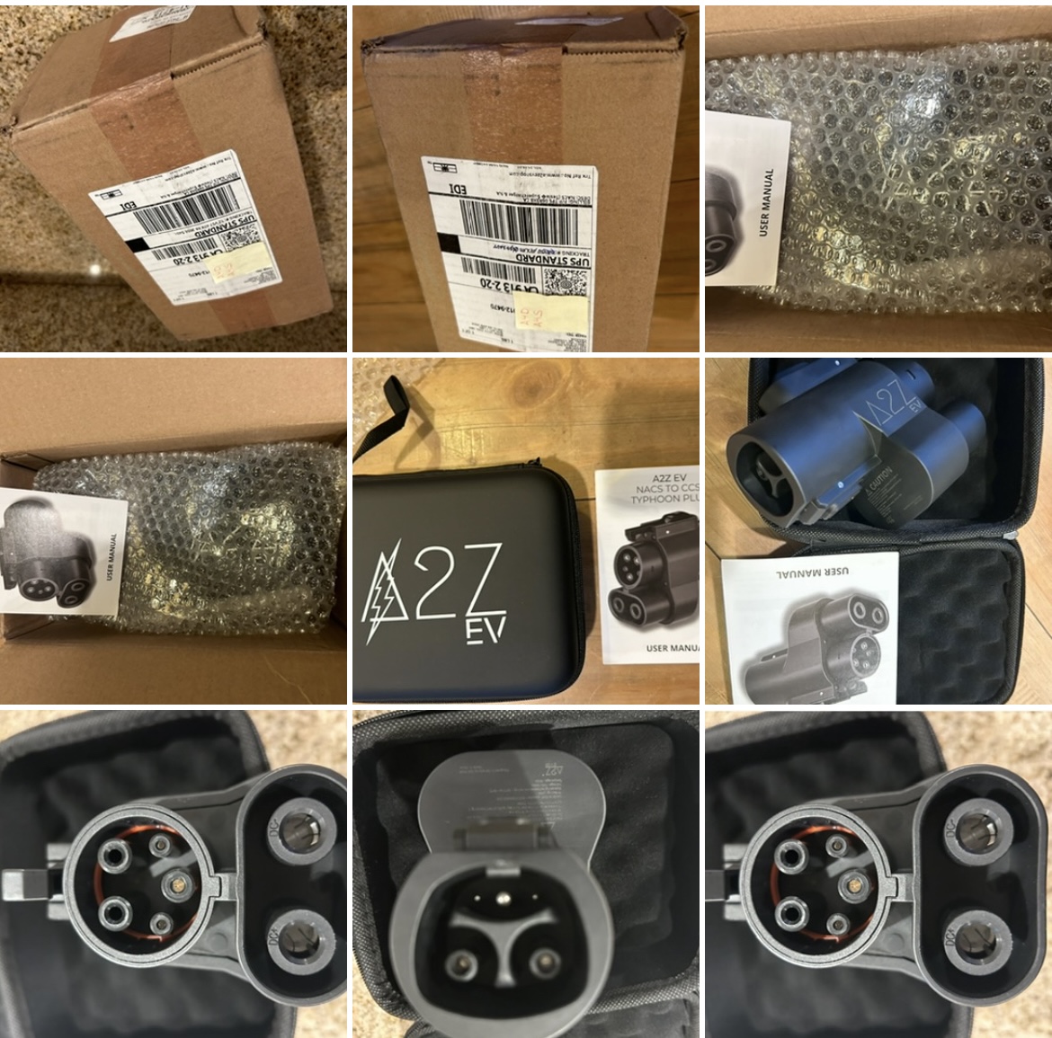 Rivian R1T R1S A2Z NACS Adapter unboxing - what was lost is found! IMG_3435
