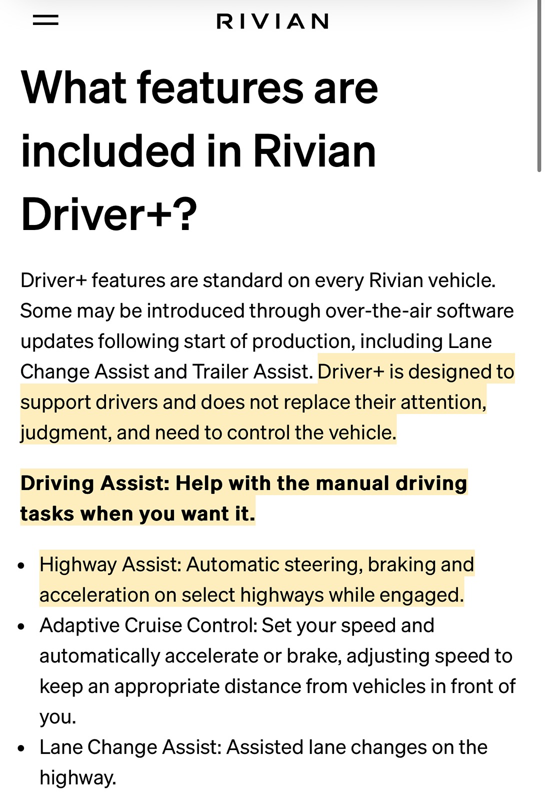 Rivian R1T R1S My Rivian Driver+ almost killed me IMG_5740