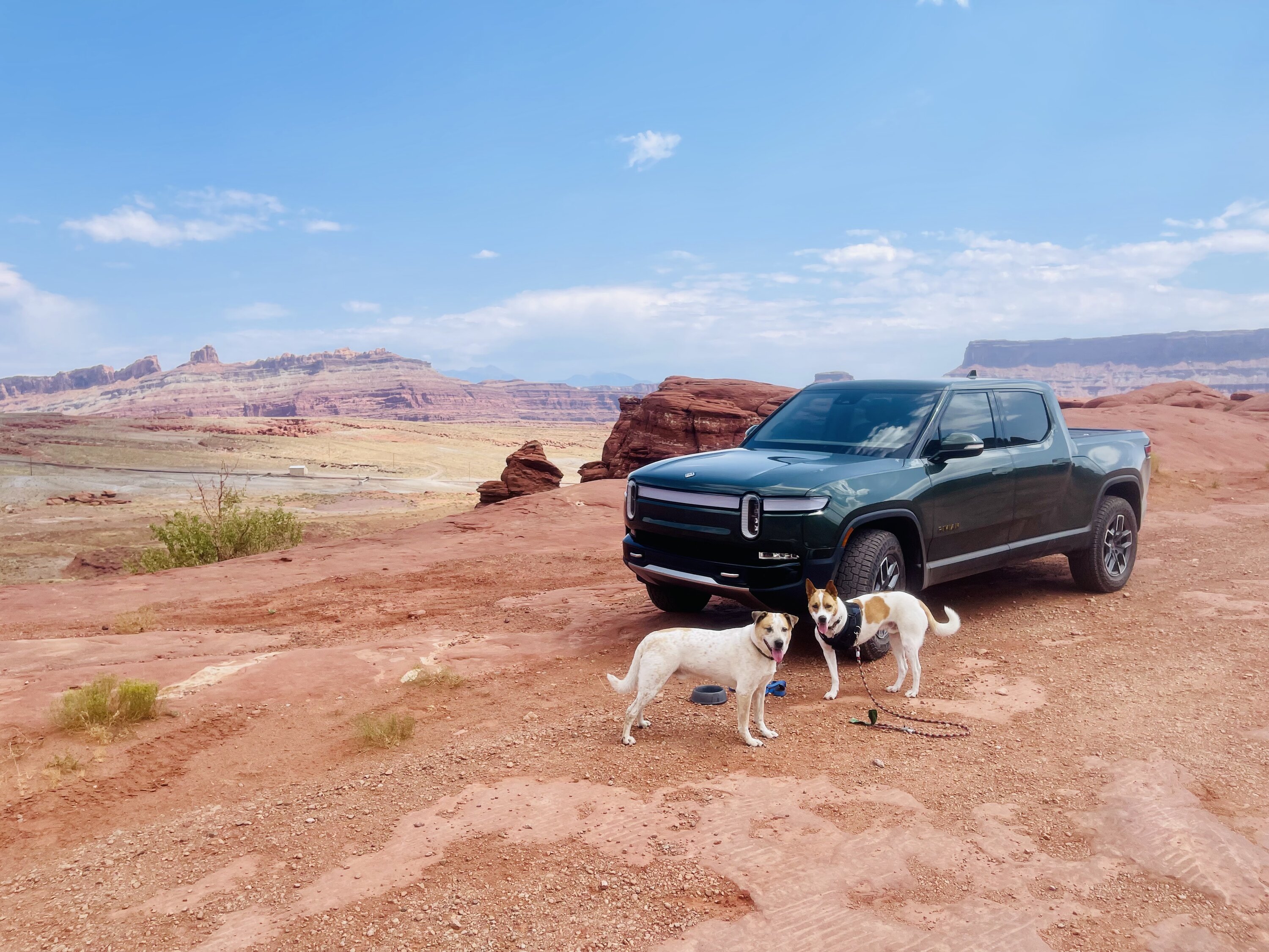 Rivian R1T R1S Exploring Moab with my R1T and dogs IMG_9512