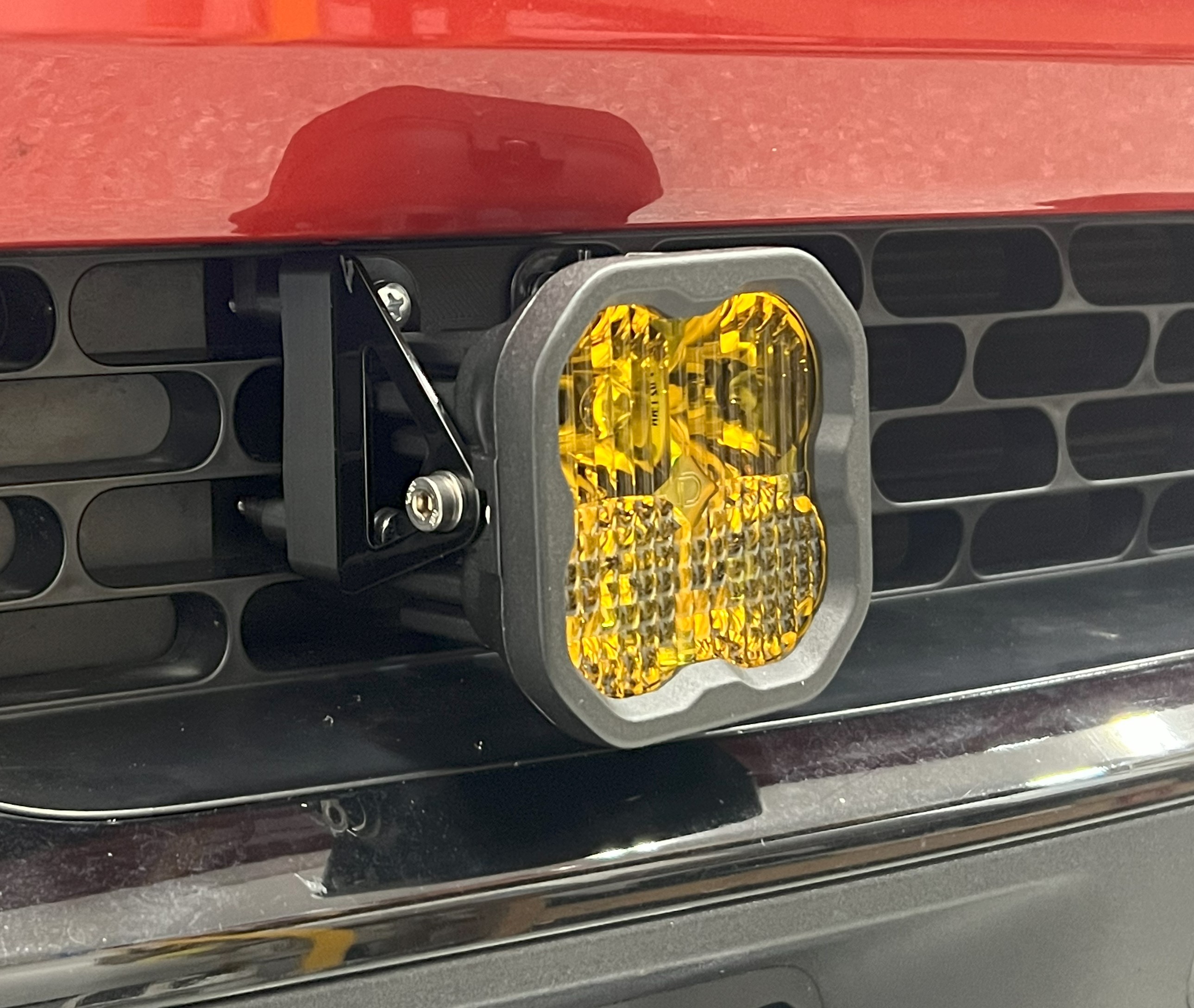 Rivian R1T R1S Grill Mounted Light Brackets for LED pods with Trigger 4Plus wireless controller Lights-1