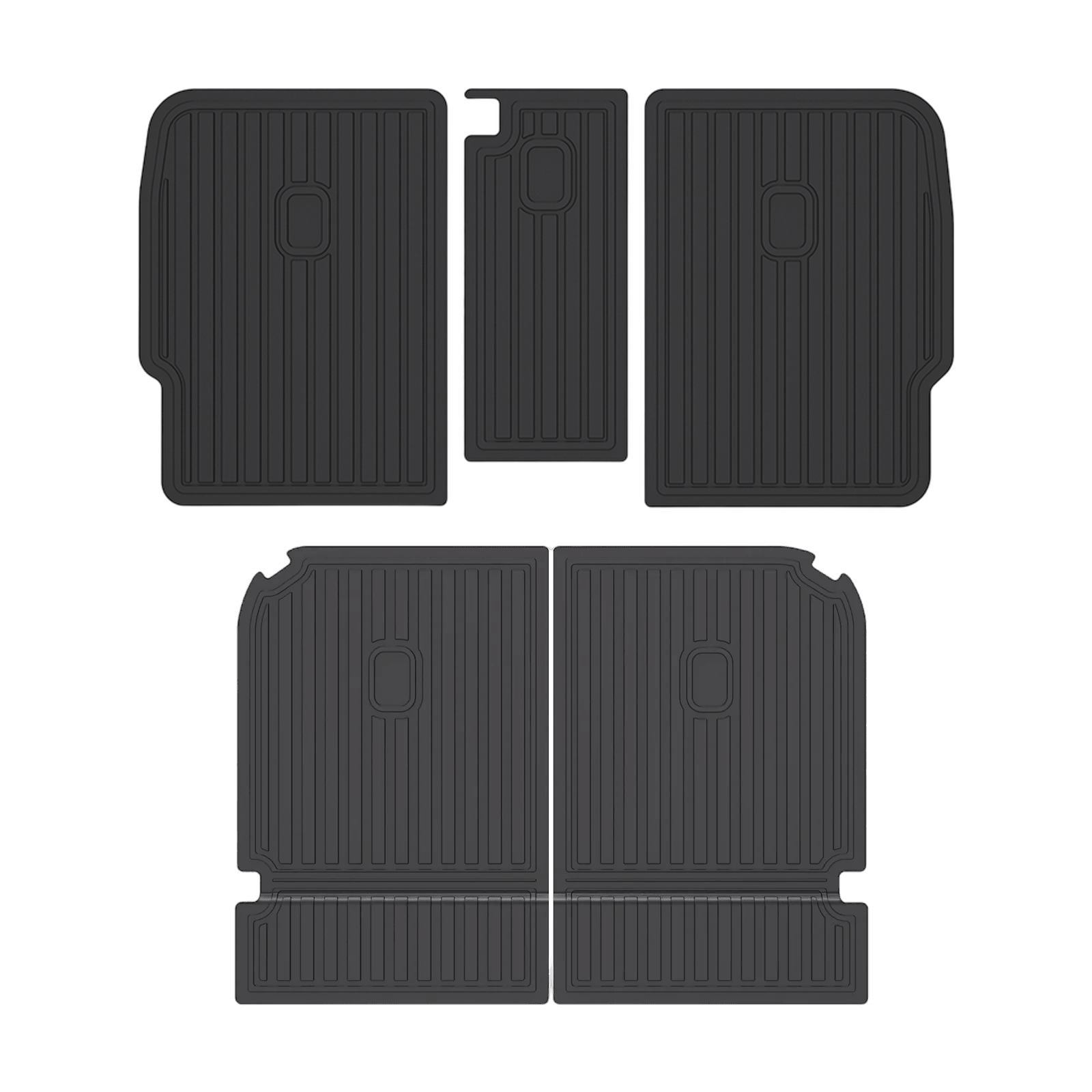 Rivian R1T R1S LinerX Floormats (All Three Rows) & Cargomat Liners (R1S/R1T) linerx-seat-back-cover-mats-for-2022-2024-rivian-r1s-linerx-1