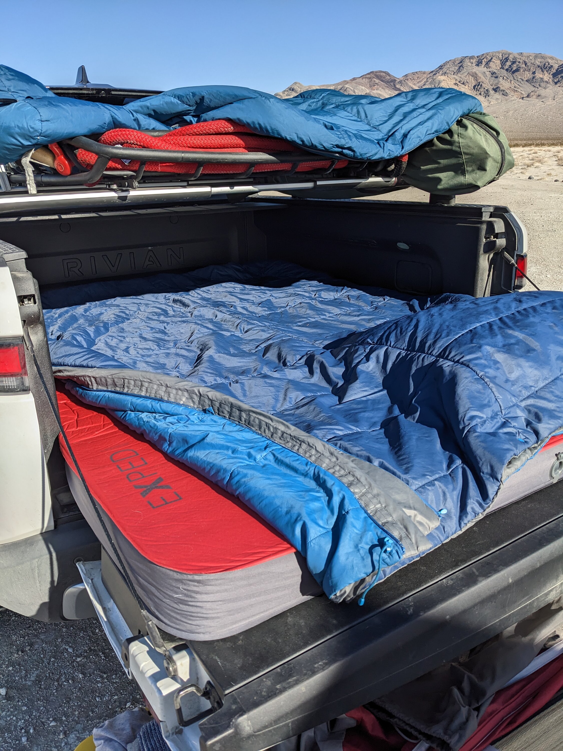 Rivian R1T R1S R1S car camping air mattress recommendations? PXL_20230129_173748030
