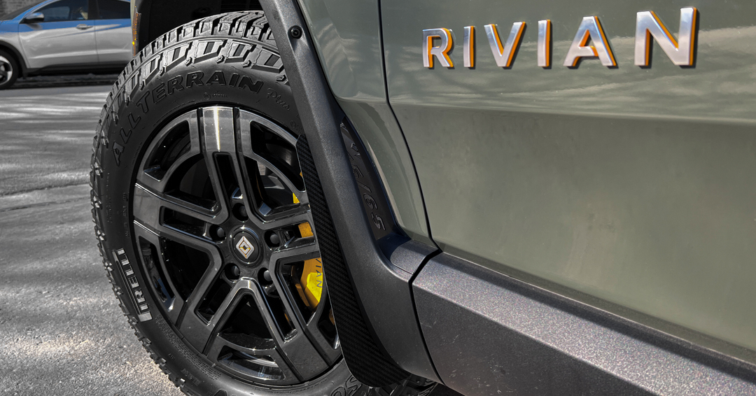 Rivian R1T R1S The Original US made Carbon Guards for the Rivian R1T and R1S! Rivian1