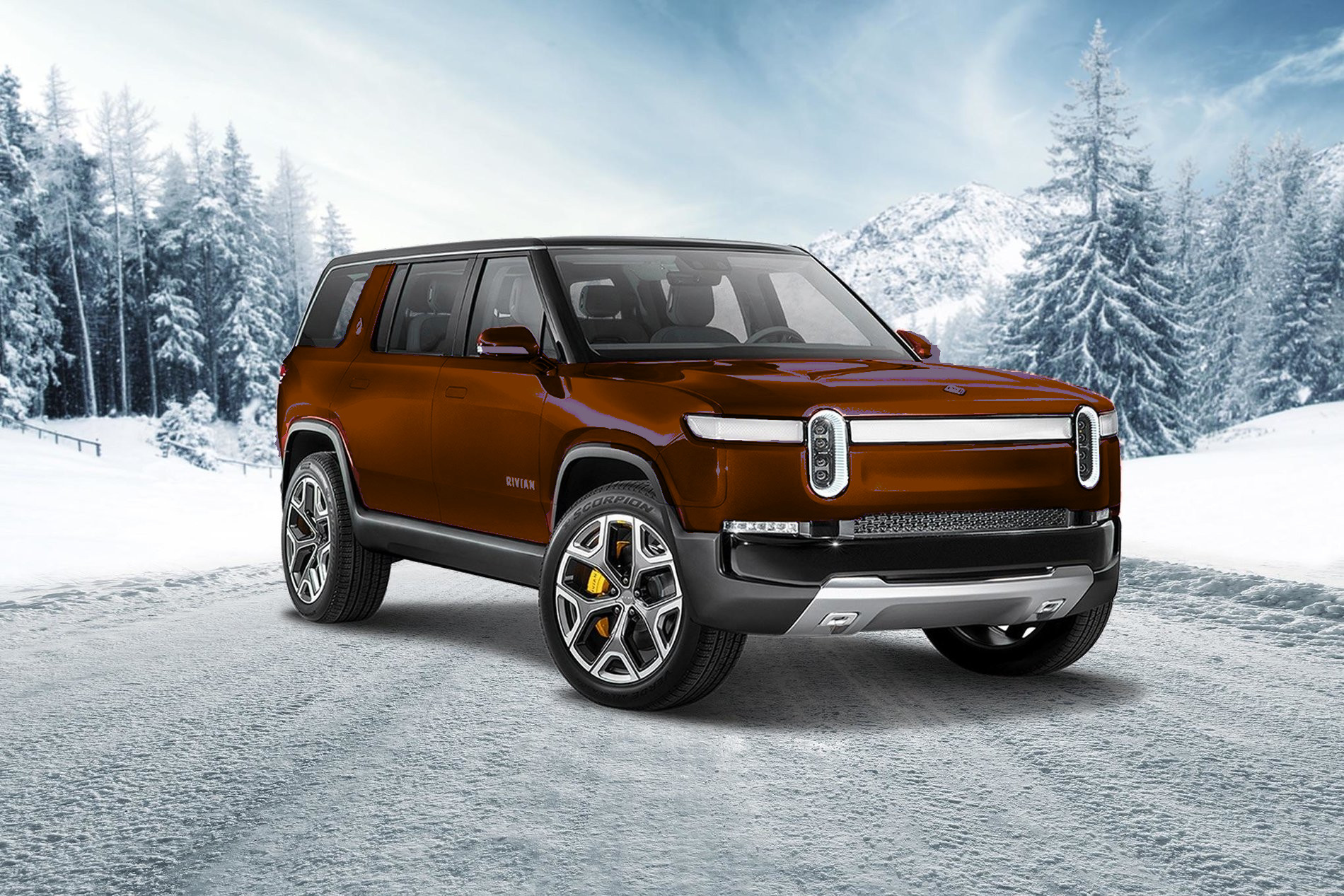 Rivian R1T R1S Unofficial color thread for R1S (with renderings) root-beer-2-rivian-r1s-suv