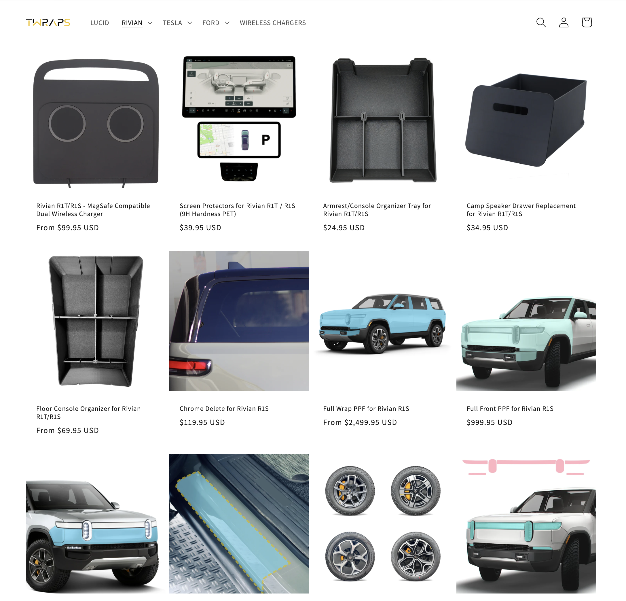 Rivian R1T R1S TWRAPS Black Friday & Cyber Monday Sale Screenshot 2023-11-24 at 7.38.09 AM
