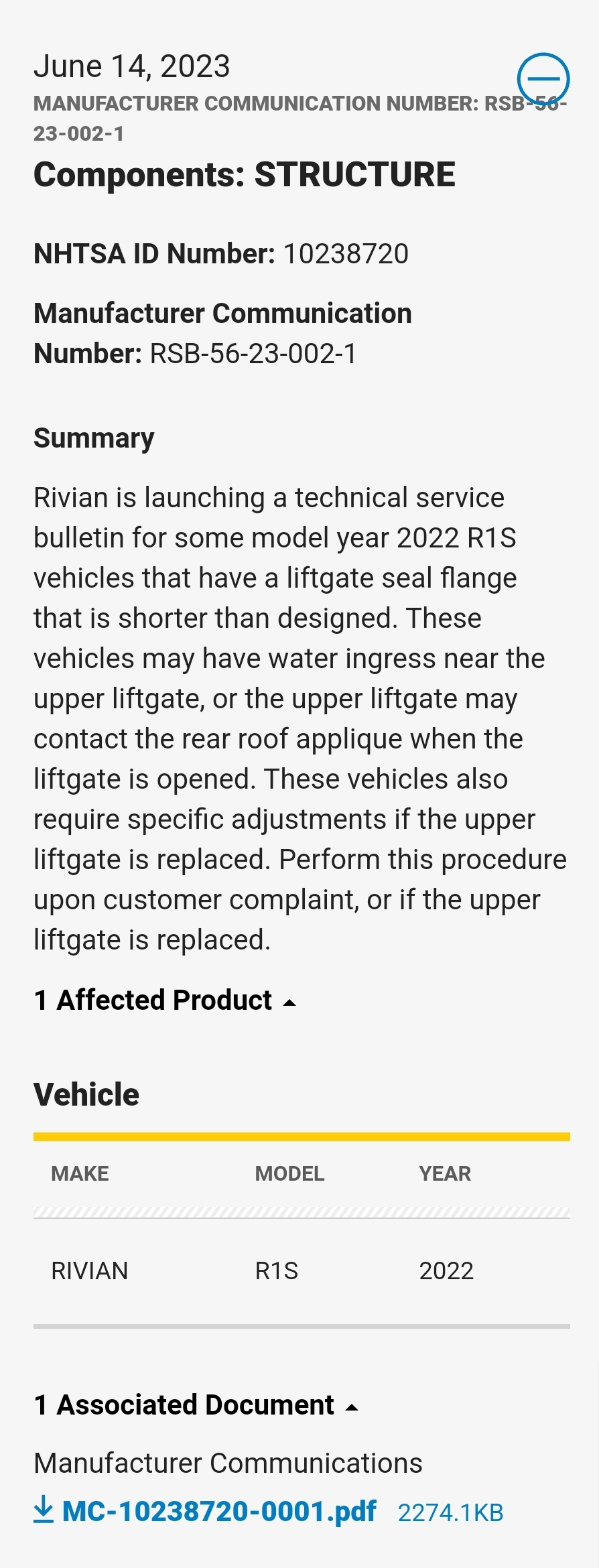 Rivian R1T R1S Adjusting R1S liftgate / tailgate alignment -- how-to DIY instructions Screenshot_20230831_093118_Chrome