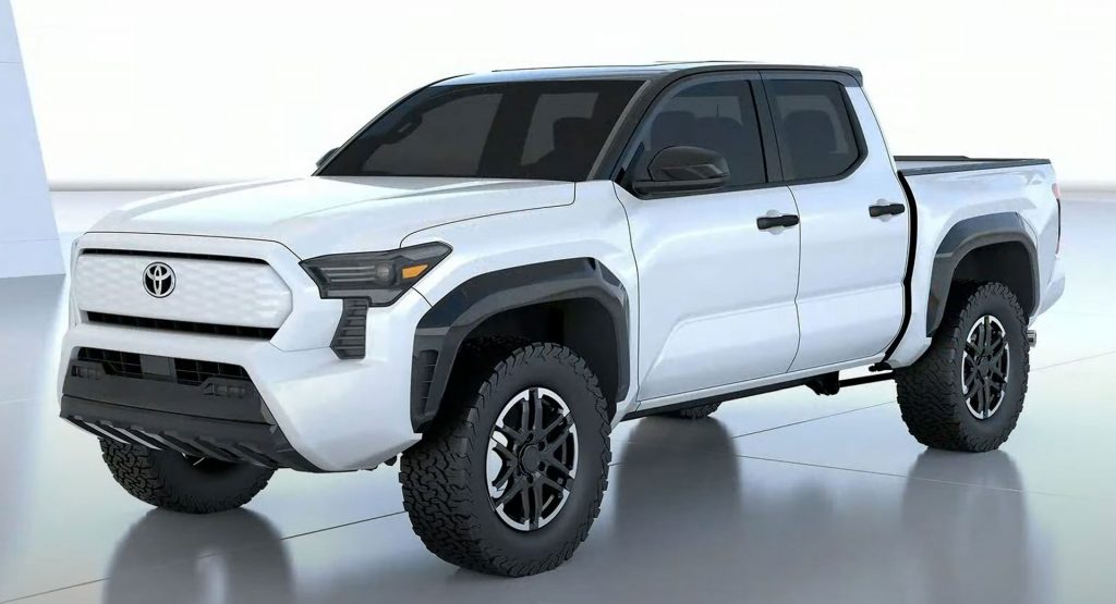 Rivian R1T R1S Upcoming Competition: 2024 Tacoma Pickup Design Leaked 📸 Toyota-Truck-EV-1024x555