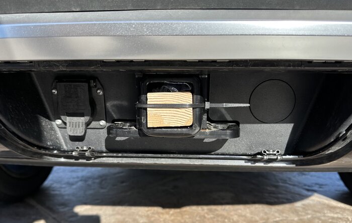 DIY solution for storing Torx 20/25 just in case -- in trailer hitch