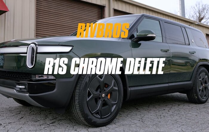 DIY Chrome Delete for Rivian R1S by RIVBROS