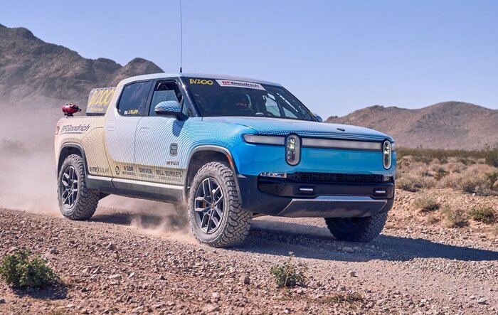 Rivian R1T is first EV to cross the finish line of The Mint 400, a wild off-road race