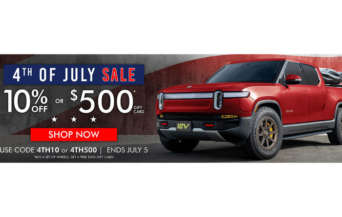 EV Sportline 4th of July Sale Now!  Save 10% off Running Boards & Rock Sliders - IN STOCK!