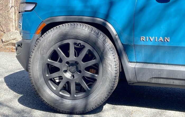 Thuren Fabrication wheels with Nokian Hakkapeliitta R5 winter tires.
