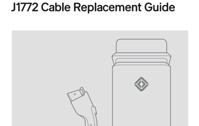 Rivian Wall Charger J1772 cable replacement guide