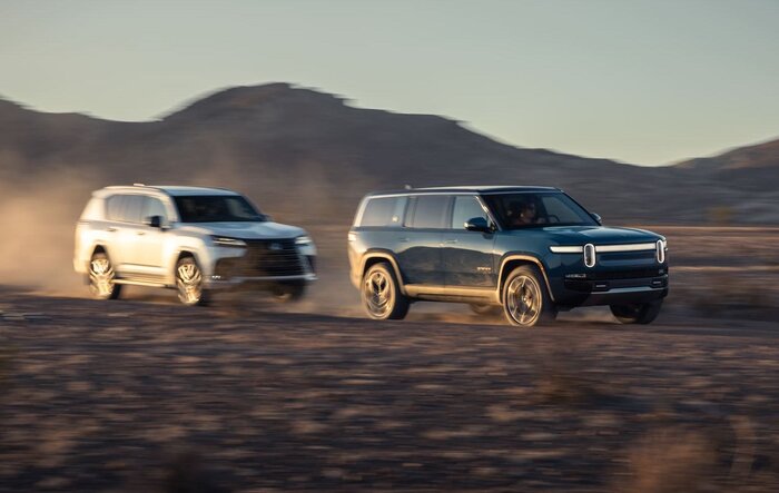 Rivian R1S vs. Lexus LX600 Review: Off-Road-Ready Luxury SUVs Comparison [Motortrend]