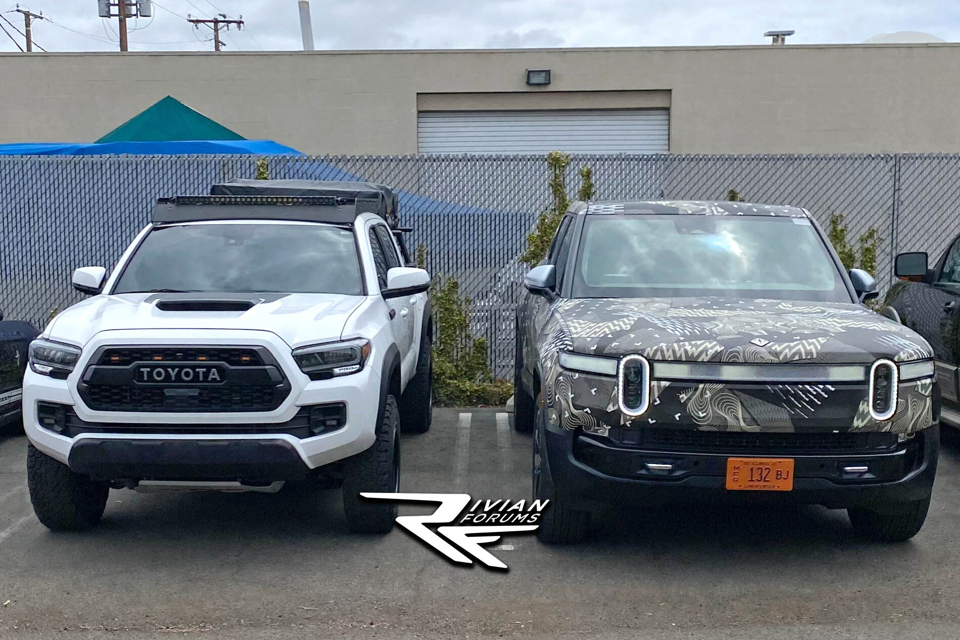 Rivian R1T vs Toyota TRD Pro sidebyside comparison real life