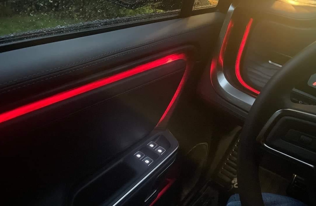 Halloween Mode confirms RGB interior accent lights Rivian Forum R1T