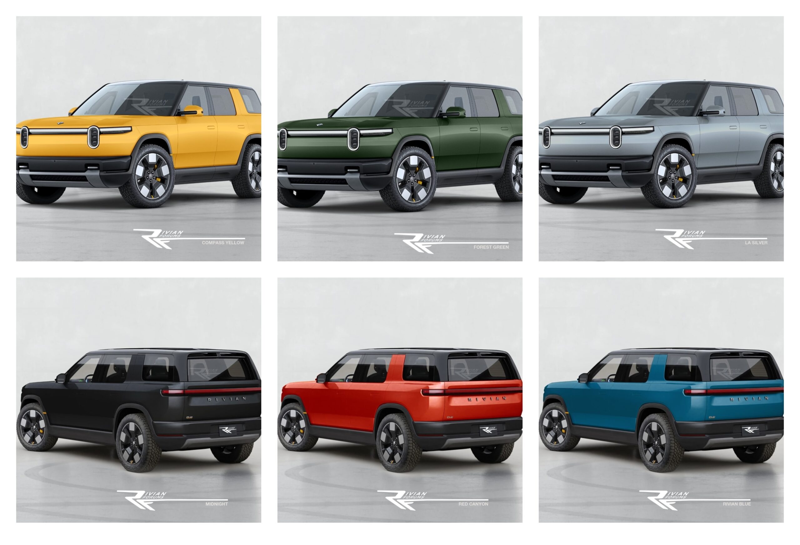 R2 Colors Preview Images 🎨 | Rivian Forum - R1T R1S R2 R3 News, Specs ...